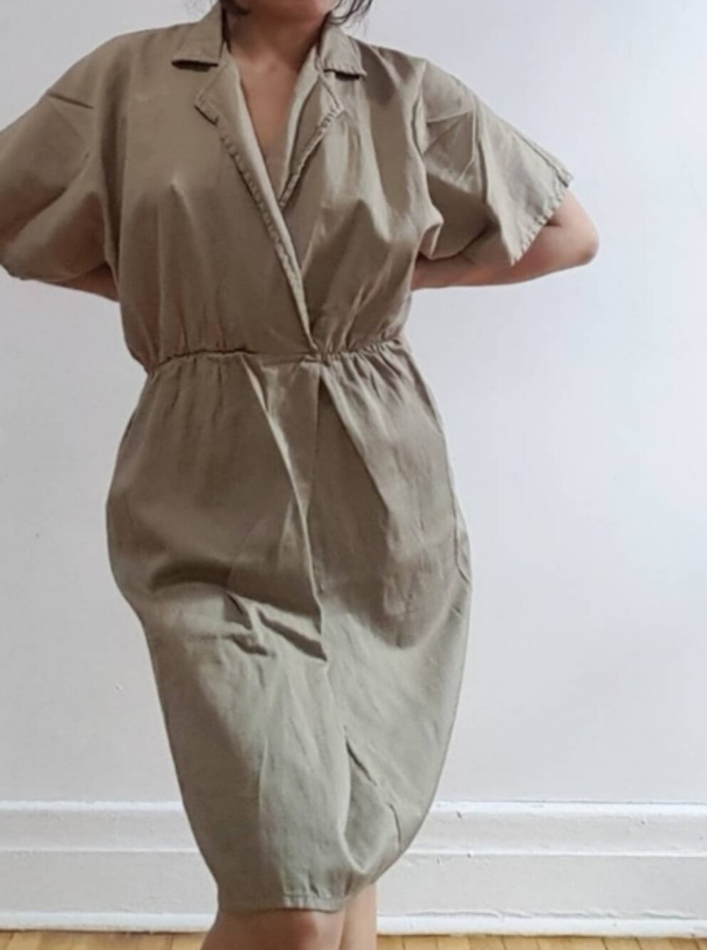 Retro 70's Los angeless Apparel Safari dress